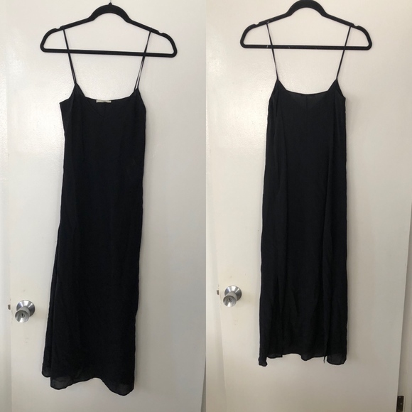 Fendi Dresses & Skirts - Fendi V neck black silk slip